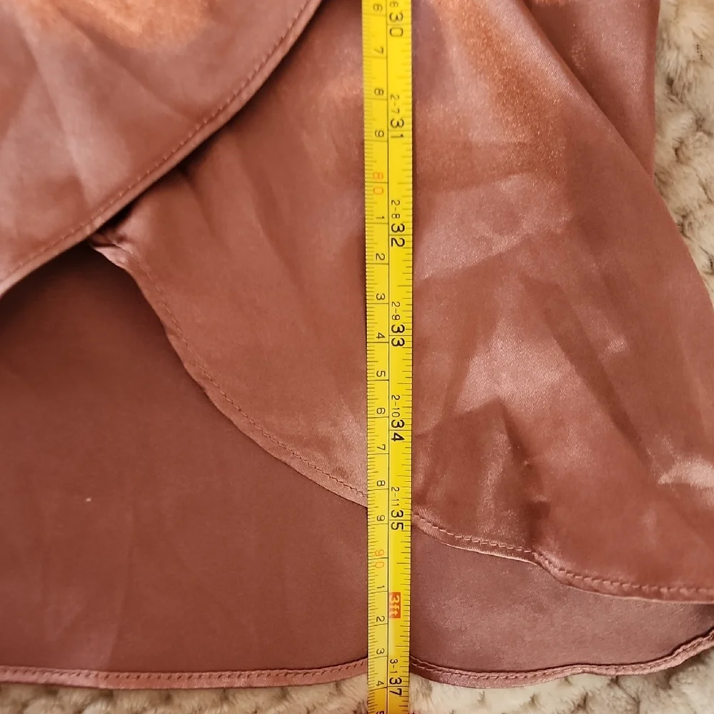 Cider Satin Slip Dress in Rose Gold - Picture 14 of 16